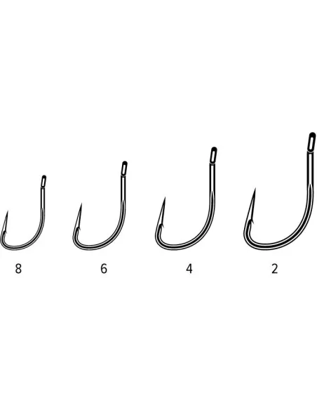Carp Spirit Stiff Rig Amo Razor Con Occhiello 10 pz