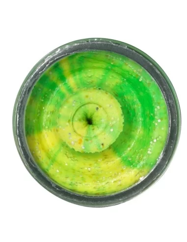 Berkley Powerbait Glitter Trout Bait Pastella Gusto Pellets per Trote Fluorescent Green Yellow