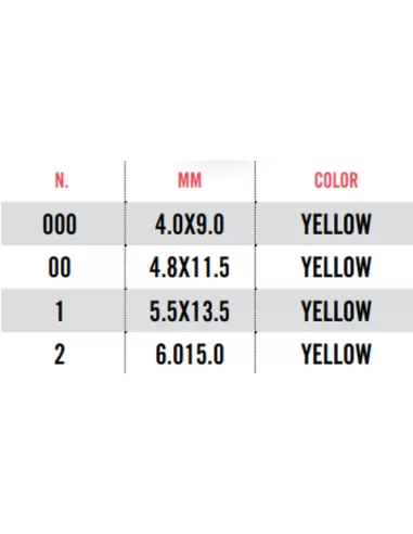 Akami Competition Surf Float Yellow 12 pz