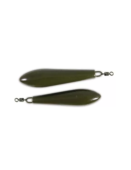 Ogiva de pêche à la carpe de plomb avec pivot 2 pz