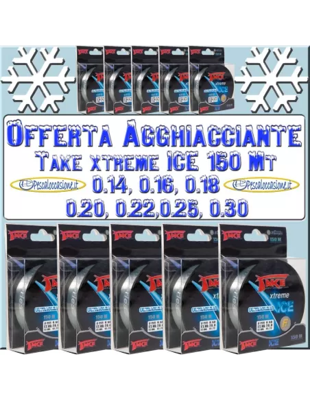 Ligne complète Take Xtreme ICE 10 bobines Lignes de pêche Lineaeffe