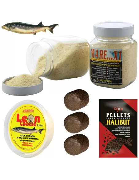 Appâts et amorces esturgeon Kit