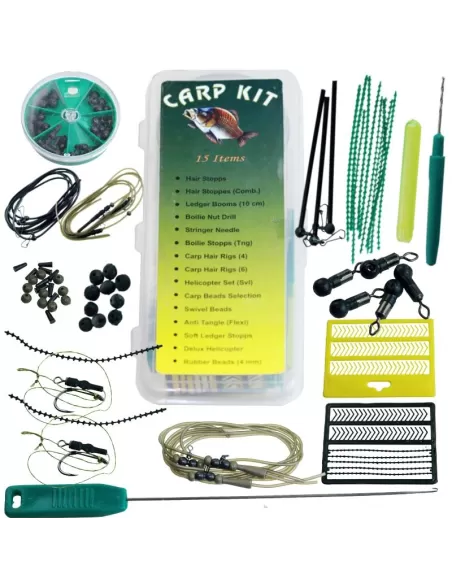 Kolpo Carp kit 15 PCs dans étui rigide