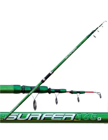 Canne à pêche Surf Casting Télescopique Green Surfer 165g