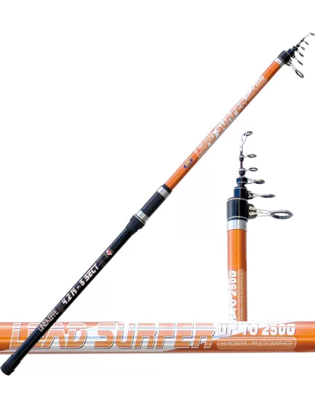 Canne à pêche plomb Surfer avec moderne décontracté anneaux 200 g