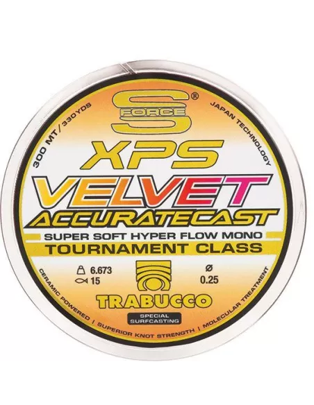 Trabucco Precision Cast Velvet Line 300 Mt Surf Lignes de pêche Trabucco