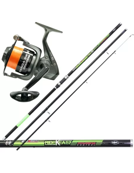 Kit 3 pièces grande canne à pêche moulinet pêche Surf Casting