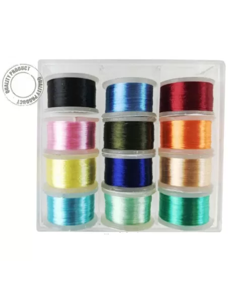 Boîte de montage de mouches fils kolpo 12 PCs
