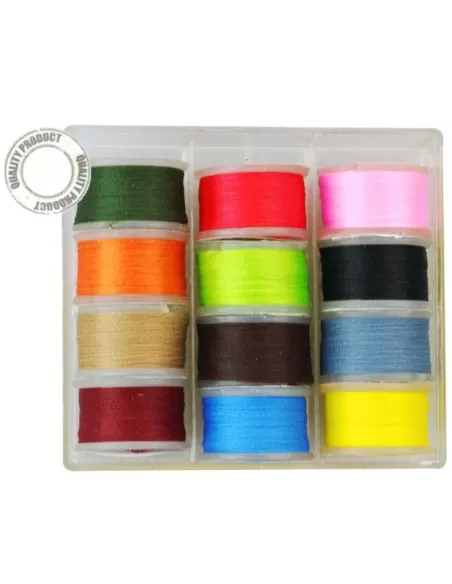 Boîte de 12 PCs kolpo mouches monter Poly fil