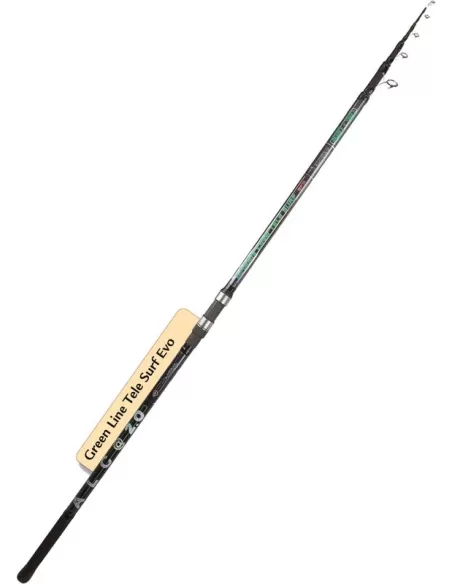 Canne à pêche Alcedo vert ligne Tele Surf Evo Surfcasting