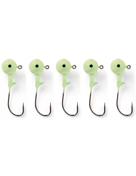Tête de Jig Jigheads Fluorescent-lot de 5 PCs