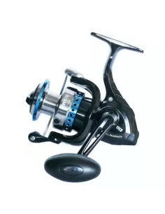 Mulinello Da Pesca TiCA Urus UR5000 - Per Spinning, Bolentino, 7 Cuscinetti RRB, Colore Azzurro/Nero
