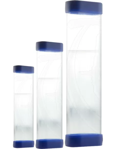 Contiennent des différentes tailles de plastique transparent