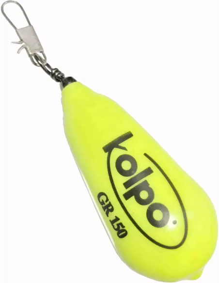 Poire fluorescente jaune de plomb de Kolpo avec girella et mousquet
