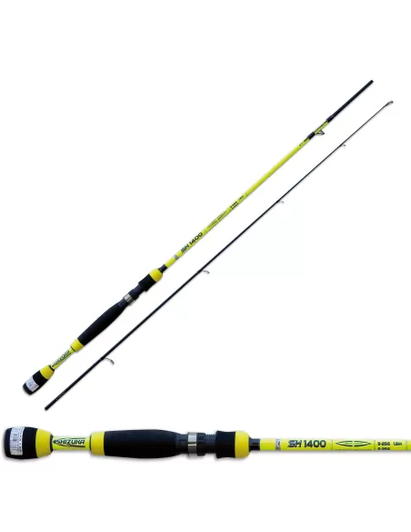 Shizuka SH1400 Canne à pêche au carbone Spinning 1.8 mt 5-25 gr