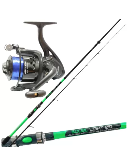 Kit Trout Area Ultra Light Canna 2,10 m 0-8 gr Moulin et fil
