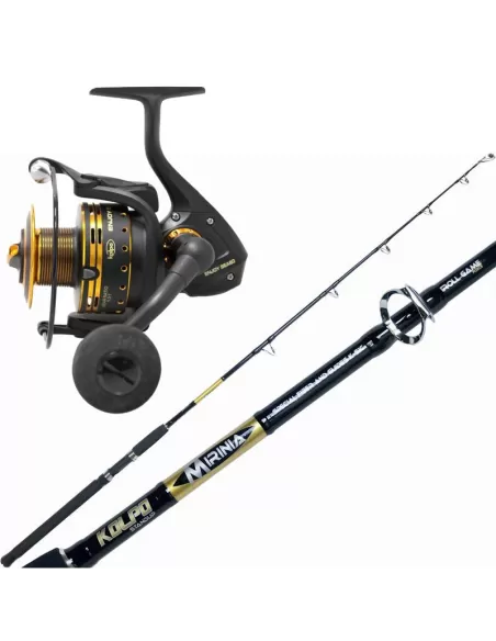 Kolpo Kit Pêche Bolentino Canna Mirinia Reel Profiter de la mer