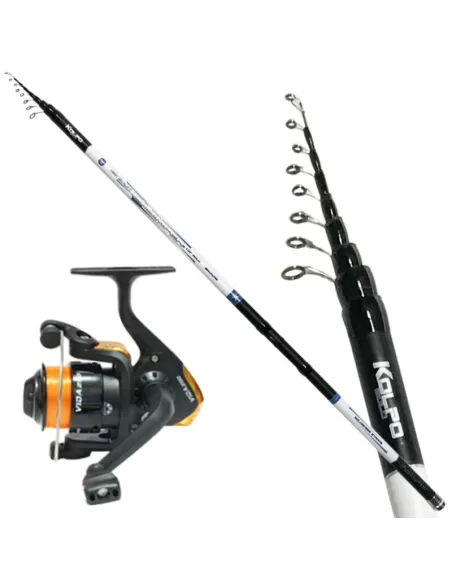 Kolpo Kit Canna et Bolognese Fishing Reel 6 mètres de carbone