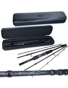 Canne à Pêche Télescopique Daiwa Ninja X-Compact - 2,45 M - Étui Rigide Inclus - Voyage, Pêche Spinning