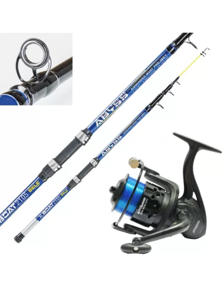 Combo Pêche du bateau Bolentino 20 - 120 gr Moulin 6000 et Fil