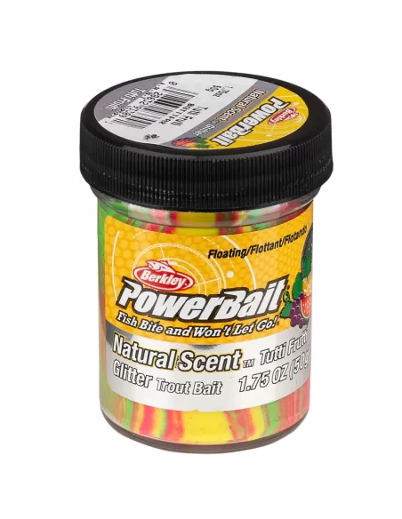 Berkley Powerbait Glitter Trout Bait Pâte pour Trout Tutti Frutti