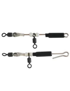 Minitrave De Surf Casting - Lot De 2, En Acier, Résistance 46 Kg, Avec émerillon, Pour Pêche En Mer