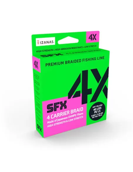 Tresse Sufix SFX X8 135m - Pêche En Eau Douce - Faible Mémoire