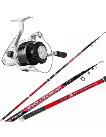 Kit Surfcasting Canne Carbone Légère Moulinet Mitchell