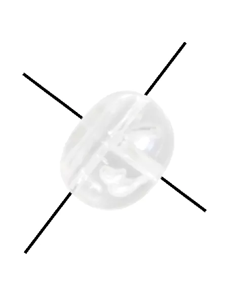 Kolpo Round Cross Bead 10 pcs