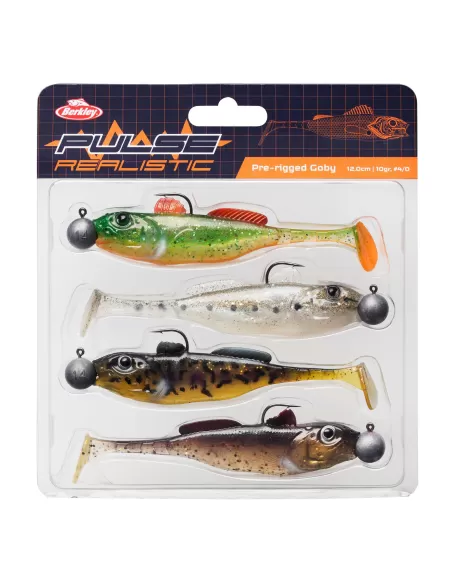 Berkley Pulse Gobie réaliste Prerigged 4 pcs 70 mm