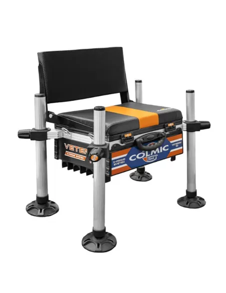 Banc Colmic Veteran 110 Basic Station avec pieds de 36 mm et dossier inclinable