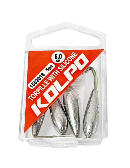 Torpilles super calibrées Kolpo Piombo avec tube 5pcs