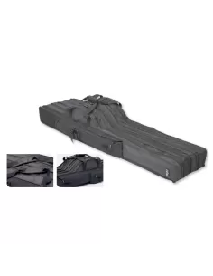 Sac De Transport DAM Pour Cannes à Pêche – 3 Compartiments Rembourrés, 1.10 M, Polyester Robuste – Idéal Pour Carpe, Brochet & Carnassiers