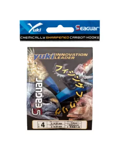 Yuki Ready Line avec hameçons en fil Seaguar 8 lignes 0,50 terminal 0,26 Yuki Ready Lines