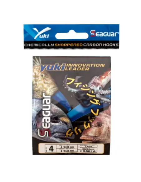 Yuki Ready Line avec hameçons en fil Seaguar 8 lignes 0,50 terminal 0,26 Yuki Ready Lines