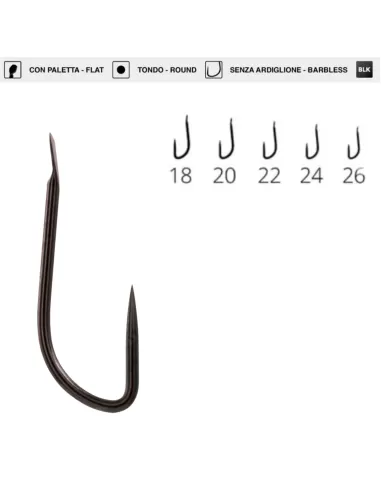 Maver Katana H222 hameçons de pêche sans ardillon très robustes 20 pcs
