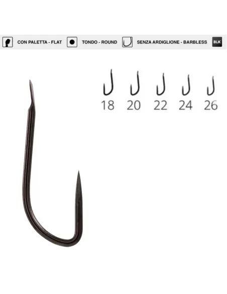 Maver Katana H222 hameçons de pêche sans ardillon très robustes 20 pcs
