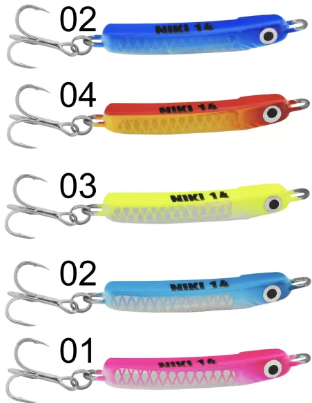 Seika Niki Jig Metal jig ideale per la pesca in-shore e off-shore 14 gr 45mm