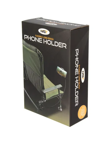 Support de téléphone NGT - Support de téléphone avec adaptateur pour chaise et bras flexible