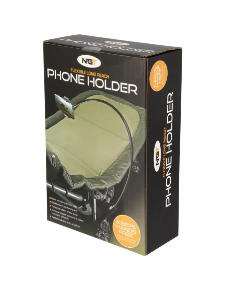 Support de téléphone NGT - Support de téléphone avec adaptateur pour chaise et bras flexible
