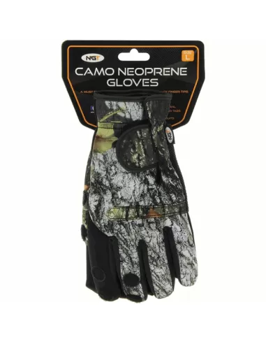 Ngt Guanti Pesca Camo Super Grip 