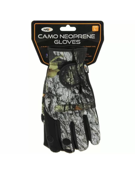 Ngt Guanti Pesca Camo Super Grip 