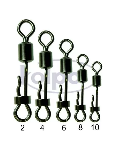 Girelle da Pesca Kolpo Side Line Rolling Swivels 6 pz