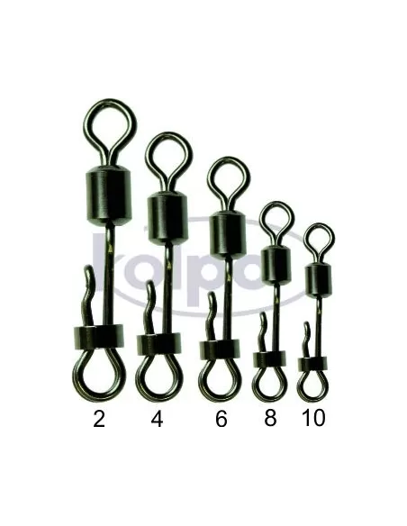 Girelle da Pesca Kolpo Side Line Rolling Swivels 6 pz