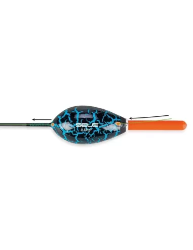 Galleggiante da Pesca Foro Passante Sele Casper Porta Starlite