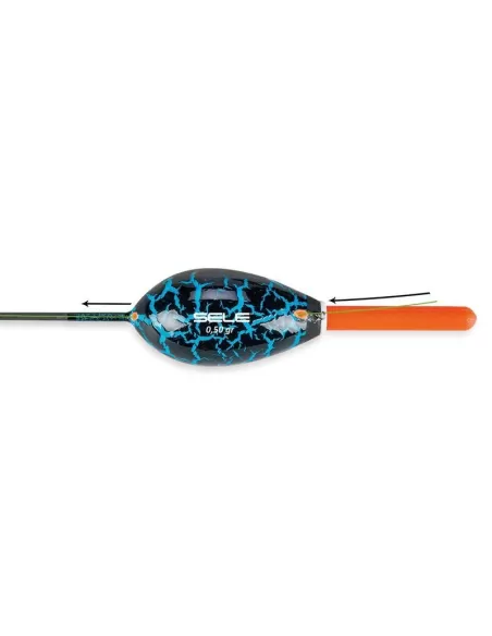 Galleggiante da Pesca Foro Passante Sele Casper Porta Starlite
