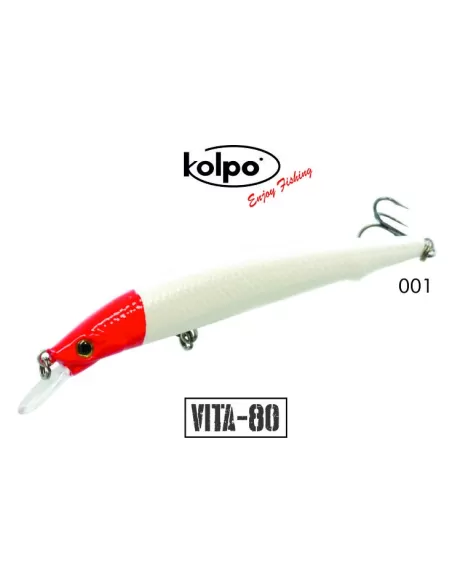 kit 3 Artificiali Minnow Vita Kolpo 80 mm 6 grammi Sinking 