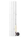 Kit canne et moulinet pour pêche à la mouche