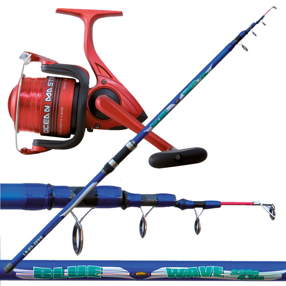 Surf casting rod reel combo blue ocean