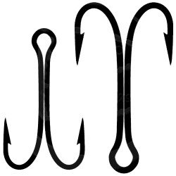 Double hook with ring